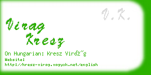 virag kresz business card